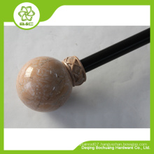 2015 good sales marble curtain rod , marble curtain pole, resin curtain pole , resin curtain finial